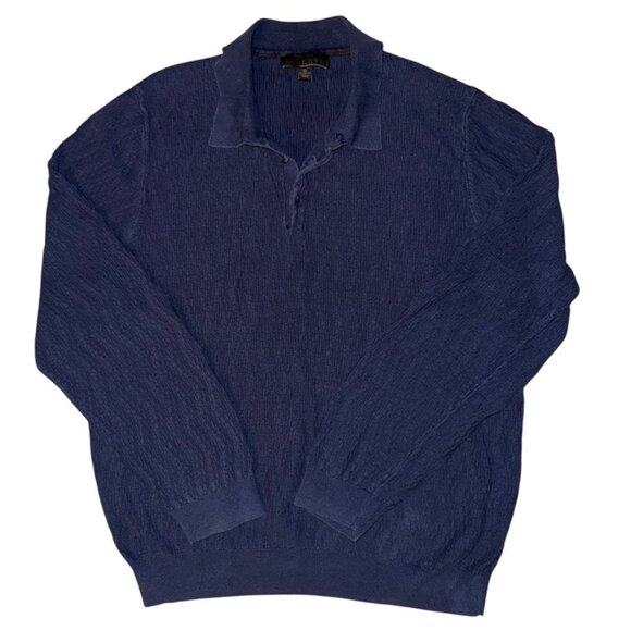 Vintage Men's Quarter Button Sweater - Picture 1 of 4